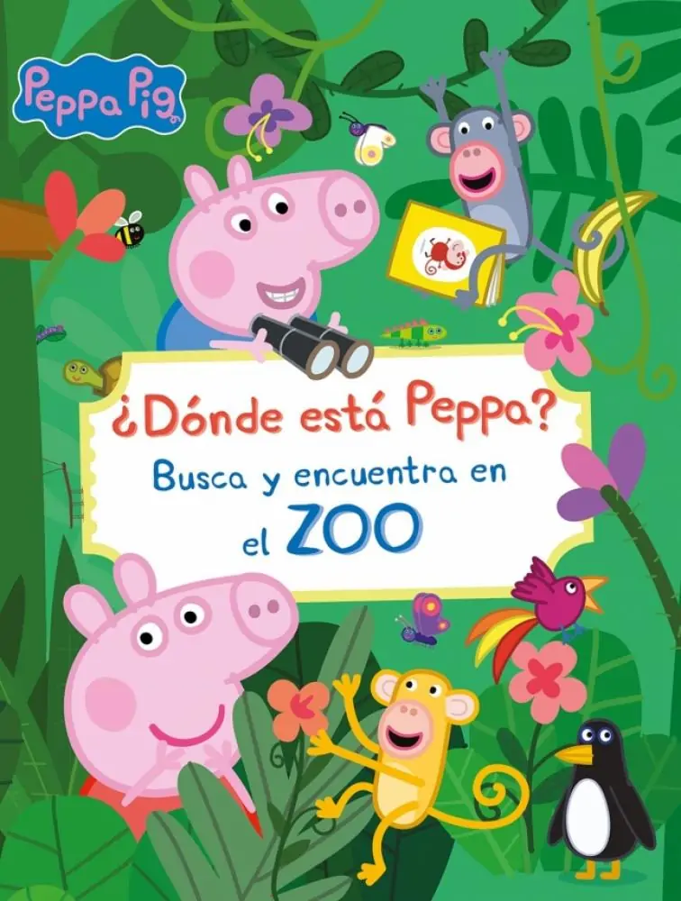 ¿dónde está peppa? busca y encuentra en el zoo