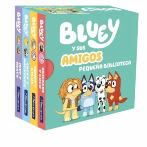 Bluey. libro juguete - pequeña biblioteca bluey y sus amigos