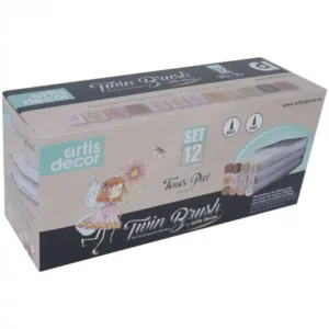 ARTIS DECOR TWIN BRUSH 12 COLORES TONOS PIEL