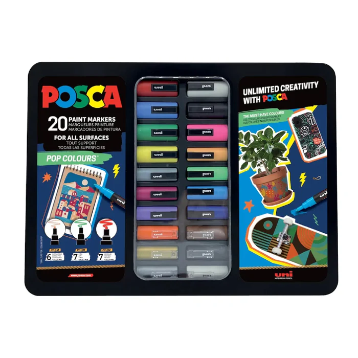 Maleta Metálica Pop Colours Posca