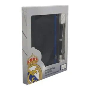 Set De Agenda Y Bolígrafo Negro Real Madrid