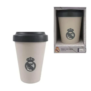 Vaso tapa 400ml Real Madrid - Beige
