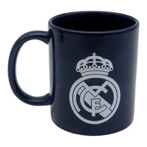 Taza Cerámica Real Madrid Escudo Blanco en Caja