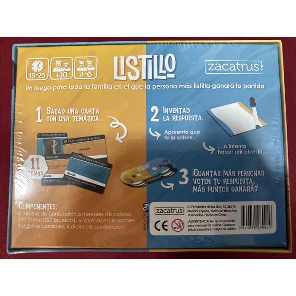 Juego de mesa listillo - Imagen 2