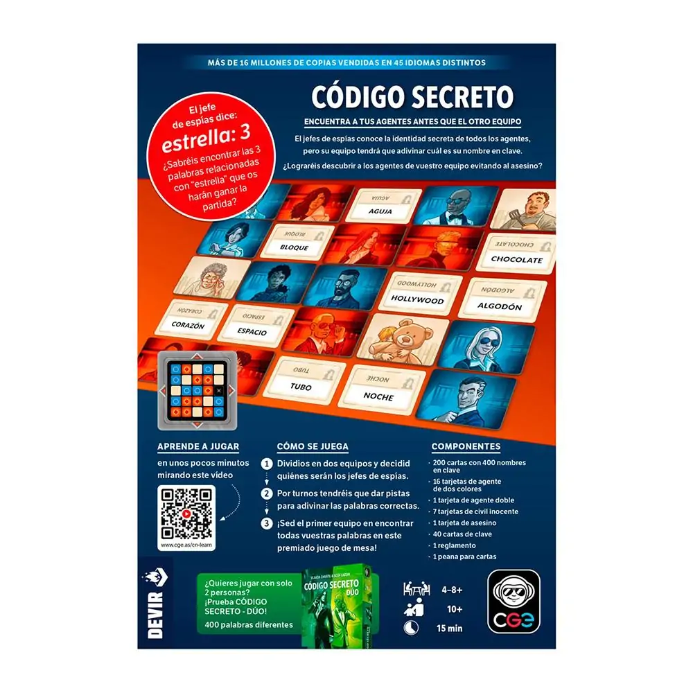 Juego de mesa código secreto - Imagen 2