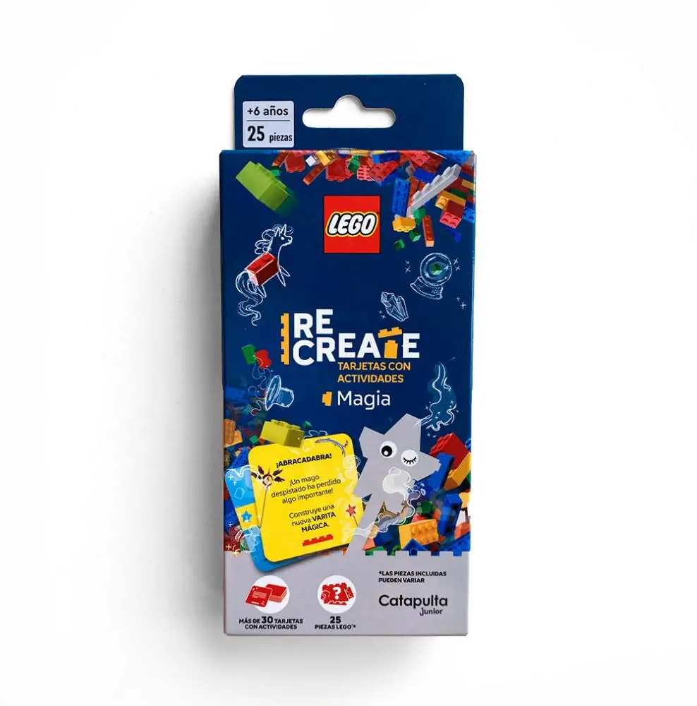 Lego recreate magia, construcción tarjetas con actividades