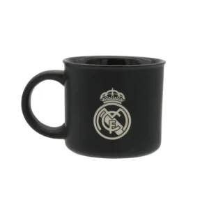 Taza Cerámica 430ml Negra Real Madrid