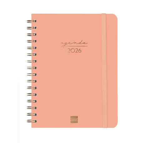 Agenda Espiral Alma 2026 Día Página E10 Coral