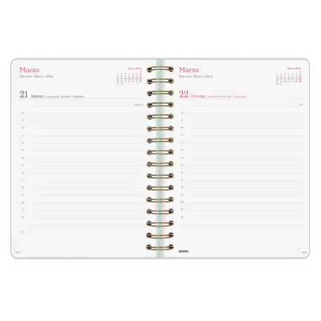 Agenda Espiral Alma 2026 Día Página E10 Menta - Imagen 2