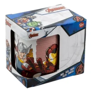 TAZA CERAMICA 325 ML EN CAJA DE REGALO AVENGERS COMIC HEROES
