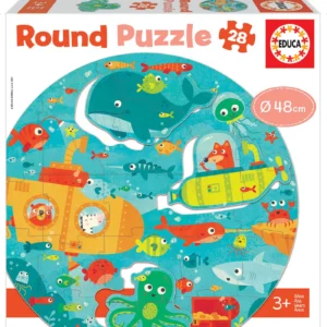 Bajo el Mar Round Puzzle