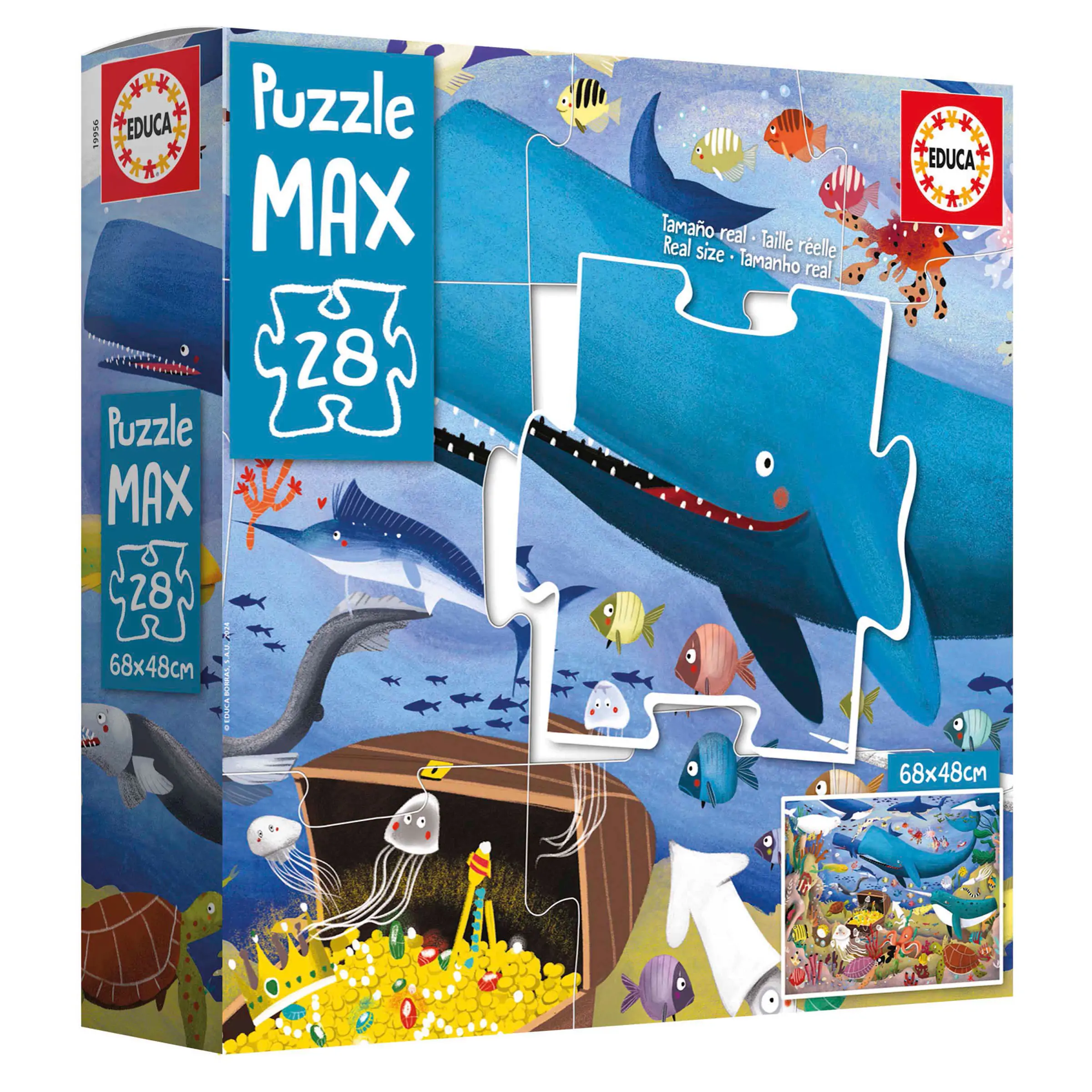 Animales bajo el mar Puzzle Max