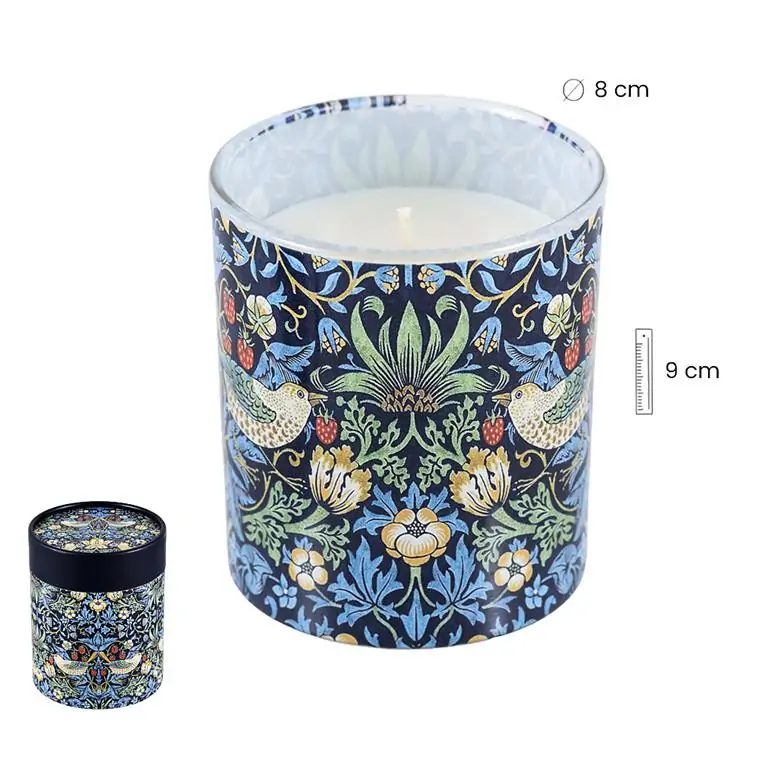 VELA EN TUBO REGALO WILLIAM MORRIS