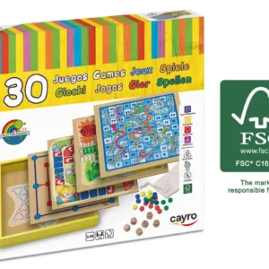 30 JUEGOS EN MADERA CLASICOS FSC