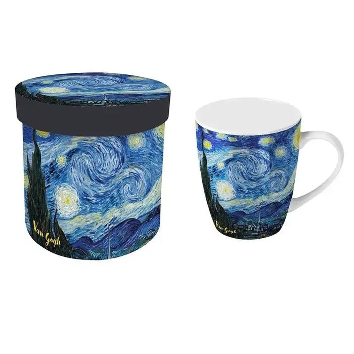 TAZA NOCHE ESTRELLADA EN CAJA REGALO VAN GOGH