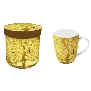 TAZA ARBOL DE LA VIDA EN CAJA DE REGALO KLIMT
