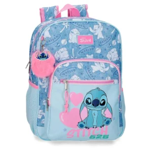 MOCHILA ADAP. 38CM. STITCH HEARTS