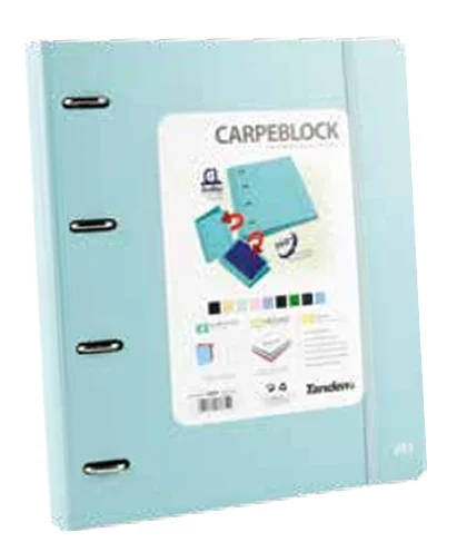 CARPEBLOCK 360 TANDEM FOAM STYLE TAMAÑO A4 AZUL PASTEL