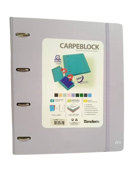 CARPEBLOCK 360 TANDEM FOAM STYLE TAMAÑO A4 LILA