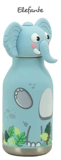 BOTELLA TÉRMICA 480ML ANIMAL ELEFANTE