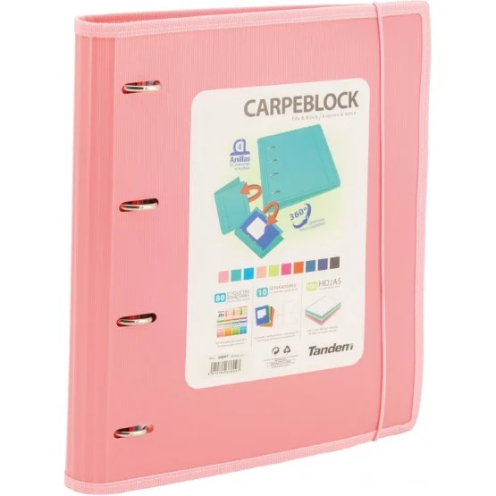 CARPEBLOCK PP CON RIBETE ROSA