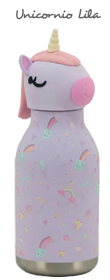 BOTELLA TÉRMICA 480ML ANIMAL UNICORNIO LILA