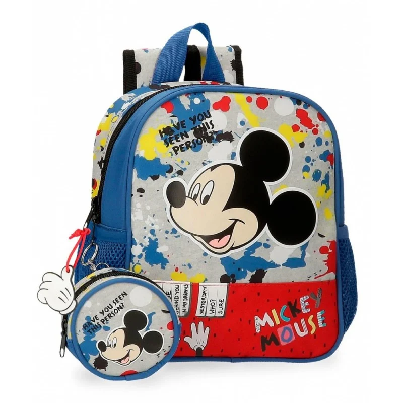 MOCHILA GUARDERIA ADAP. MICKEY COLORS 25CM