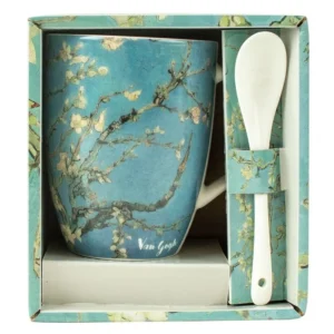 TAZA CON CUCHARA ALMENDROS