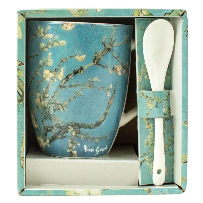 TAZA CON CUCHARA ALMENDROS