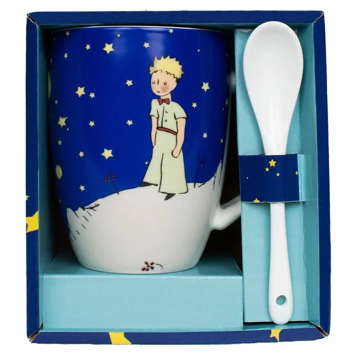 TAZA CON CUCHARA EL PRINCIPITO NOCHE