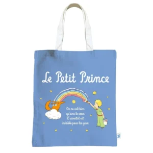 BOLSA DE TELA EL PRINCIPITO ARCOIRIS AZUL