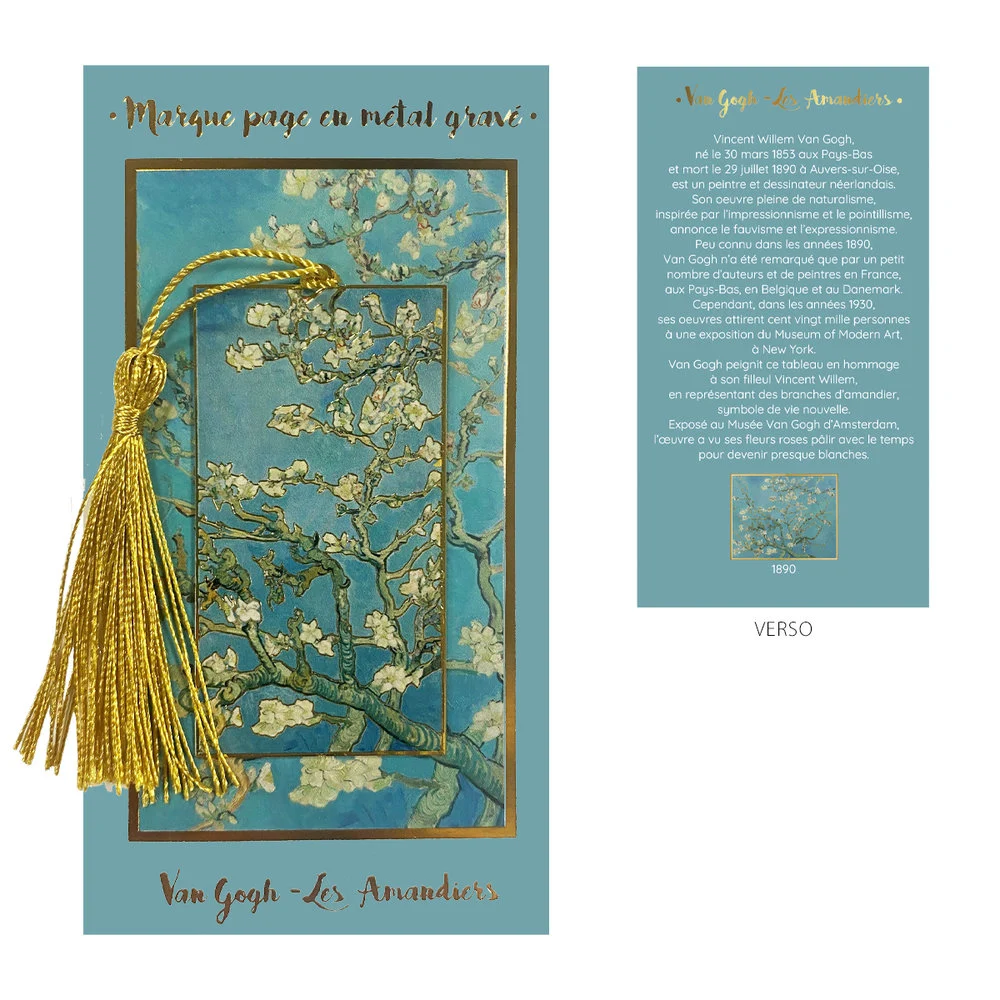 MARCAPAGINAS METAL ALMENDROS