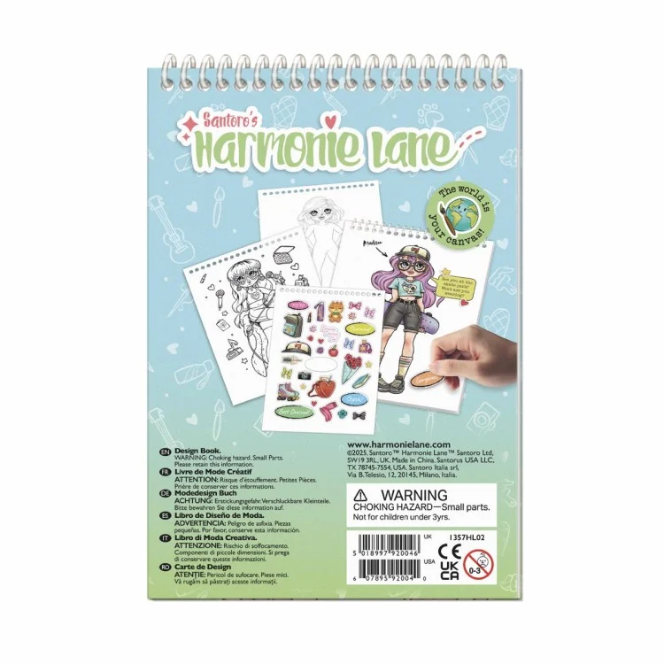 Cuaderno Diseña Tu Outfit Harmonie Lane - Fun and Free - Imagen 2