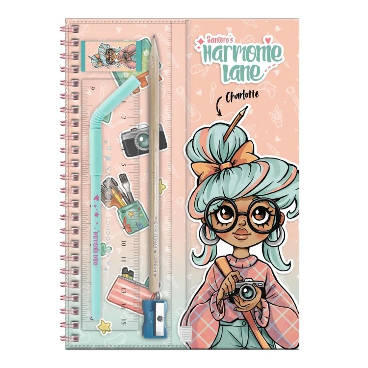 Cuaderno con set de escritura  Harmonie Lane – Charlotte