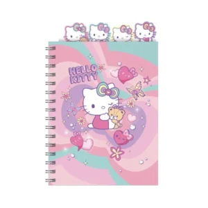 Cuaderno A5 con divisores 100 hojas cuadrícula Hello Kitty Sweet